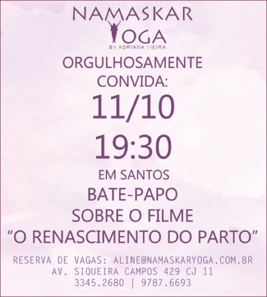 NamaskarYoga - Filme + bate papo gratuito em Santos : 