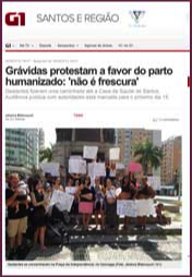 NamaskarYoga - Jornal A Tribuna - Protesto em Santos contra fechamento de Maternidade